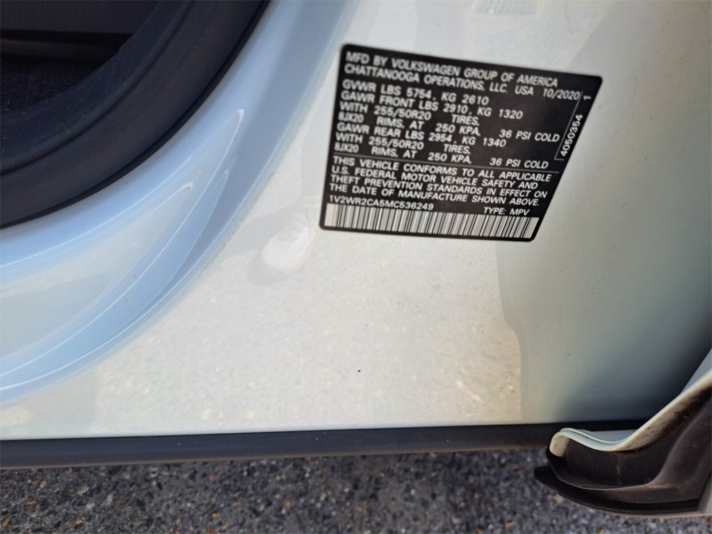 2021 Volkswagen Atlas 3.6L V6 SE w/Technology