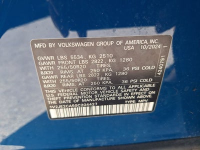 2025 Volkswagen Atlas Cross Sport 2.0T SE w/Technology